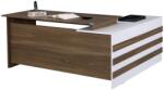 Alpino Birou Alego, Alpino, cu sertare 773 x 1750 x 1500 mm, Alb/Maro