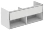 Ideal Standard Fürdőszobaszekrény mosdó alá Ideal Standard Connect Air 120x51, 7x44 cm fehér fényes / világosszürke matt kombinációban E0829KN (E0829KN)