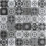 Premium Mosaic Üvegmozaik Premium Mosaic feketésfehér 30x30 cm matt/fényes PATCHWORK48MIX2 (GDE005-050)