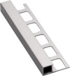 Havos Élvéd záróléc "négyszögletes" Havos, alumínium eloxált, hosszúság 250 cm, él magassága 10 mm, ALEH10250 (ALEH10250)