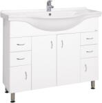 Keramia Fürdőszobaszekrény mosdóval Keramia Pro 102x85x55 cm fehér lesk PRO100DV (PRO100DV)