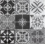 Premium Mosaic Üvegmozaik Premium Mosaic feketésfehér 30x30 cm fényes PATCHWORK300 (4CM02)