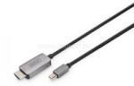 ASSMANN Digitus DB-340109-010-S video átalakító kábel Mini DisplayPort HDMI Fekete 1m (DB-340109-010-S) (DB-340109-010-S)