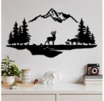 Asir Fali dekoráció 2 db 70x38 cm szarvas fém/fekete 891TNL3167 (AS1975)