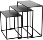 EGLO 424005 - KÉSZLET 3x Kisasztal TOZAWA fekete 424005 (EG424005)