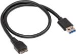 Akyga AK-USB-26 USB-A apa - Micro USB SuperSpeed apa 3.0 Adatkábel - Fekete (0.5m) (AK-USB-26) (AK-USB-26)