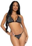 Leg Avenue Domino bikini set black S