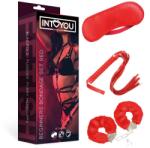 Intoyou Бондидж комплект от 3 части Intoyou Beginners Bondage Set червен