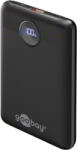 Goobay 65868 Kompakt Powerbank - 10000 mAh, 15W 3A / 5V , Fekete