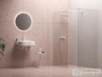 RAVAK Walk-In Double Wall 180-230x100 cm-es zuhanyfal 120 cm-es merevítővel, fehér/transparent GW9WG0E00Z1SET120100 (GW9WG0E00Z1SET120100)