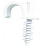 Ecolight Egykampós rögzítő tartó RING-22 Fehér 50 db ECOLIGHT (ECOKAB0375)