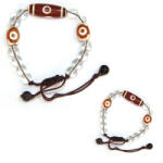  Bratara Agata Dzi - Simbolul Protectie Mixt - Diametru 58 mm - 1 Buc