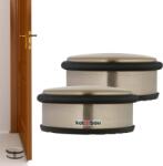KOTARBAU Opritor de ușă de sine stătător platină 4 cm set de 2 buc (ZSY0882)
