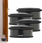 KOTARBAU Opritor de ușă de sine stătător negru 4 cm set de 4 buc (ZSY0889)