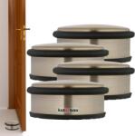KOTARBAU Opritor de ușă de sine stătător platină 4 cm set de 4 buc (ZSY0888)