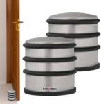 KOTARBAU Opritor de ușă de sine stătător argintie 7 cm set de 2 buc (ZSY0878)