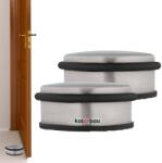 KOTARBAU Opritor de ușă de sine stătător argintie 4 cm set de 2 buc (ZSY0881)