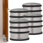 KOTARBAU Opritor de ușă de sine stătător argintie 7 cm set de 4 buc (ZSY0884)