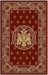 Lotos Covor Model Bisericesc Lotos 15032-210, Imprimeu cu Vultur Bicefal, Marime 300 x 400 cm, Grena, Rosu, Inaltime Fir 8 mm, Antialergic, Polipropilena, Manastire, Biserica, Altar, Naos, Pronaos, Capela ( Covor