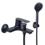 Erga Elena, kád csaptelep kézizuhany készlettel, fekete matt, ERG-YKA-BW. ELENA-BLK (ERG-YKA-BW.ELENA-BLK)