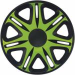 J-TEC 15" Nascar Green-Black Dísztárcsa garnitúra
