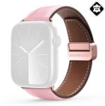 Dux Ducis Apple Watch Ultra 2 49mm ya pótszíj (egyedi méret, valódi bőr, mágneses) rózsaszín (GP-152511)