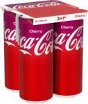 Coca-Cola Cherry colaízű szénsavas üdítőital cseresznye ízesítéssel 4 x 330 ml - ecofamily