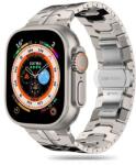 Tech-Protect TP1986 Tech-Protect Stainless Line Apple Watch 6 / 7 / 8 / 9 / 10 / SE / ULTRA 1 / 2 (44/45/46/49mm) fém óraszíj, Titán színű (TP1986)
