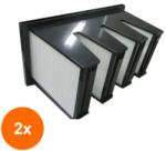 Jarex Filter Set 2 x Filtru Aer Compact, Clasa F7, 287 x 592 x 292 (RAJ-2xF7287X592X292/4V)