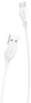 Dudao USB-USB-C kábel Dudao L4T 2.4A 1m, fehér (L4T USB-C 1m)