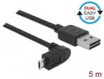 Delock Kábel, EASY-USB 2.0-s A-típusú csatlakozódugó > EASY-USB 2.0-s Micro-B típusú csatlakozódugó, (85561)