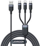 JOYROOM Multi-Use Series 3 1 ben kábellel S-1T3018A18 Lightning USB-C micro USB 1, 2 m - fekete