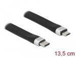 Delock USB 2.0 FPC lapos csík kábel USB Type-C - USB Micro-B-típusú 13, 5 cm PD 3 A (86793)