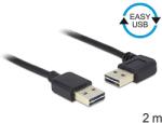 Delock Kábel, EASY-USB 2.0-s A- típusú csatlakozódugó > EASY-USB 2.0-s-A-típusú csatlakozódugó, ível (85557)