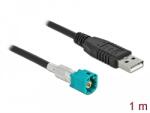 Delock Kábel HSD Z apa - A-típusú USB 2.0 apa 1 m (90490)