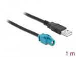 Delock Kábel HSD Z hüvely - A-típusú USB 2.0 apa 1 m (90503)