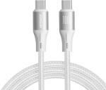 JOYROOM Light-Speed széria SA25-CC5 100 W USB-C / USB-C kábel 1, 2 m - fehér