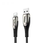 JOYROOM Sharp sorozatú USB-A gyorstöltő kábel - Lightning 3A 1, 2 m fekete (S-M411)