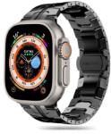 Tech-Protect TP1985 Tech-Protect Stainless Line Apple Watch 6 / 7 / 8 / 9 / 10 / SE / ULTRA 1 / 2 (44/45/46/49mm) fém óraszíj, Fekete (TP1985)