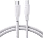 JOYROOM Multi-Color Series SA34-CC3 USB-C / USB-C kábel 60 W gyors átvitel 1 m - fehér