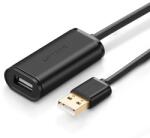 UGREEN US121 aktív USB 2.0 hosszabbító kábel, 5 m, fekete (10319)