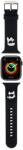 Apple Watch 6/7/8/9/10/SE/ULTRA 1/2 (42 / 44 / 45 / 46 / 49 mm) okosóra szíj - Karl Lagerfeld Karl and Choupette Head NFT - fekete szilikon szíj - tokgalaxis