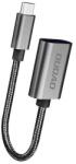 Dudao adapterkábel OTG USB 2.0 - USB Type C szürke (L15T)