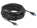 Delock Aktív USB 3.2 Gen 1 kábel A-típusú USB B-típusú USB csatlakozóvégekkel 20 m (85382)