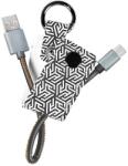 LogiLink USB 2.0 Cable, USB AM to USB-C M, w. keychain, 0.22m (CU0164)