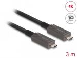 Delock aktív optikai USB-C videó + adat + PD kábel 3 m (84144)