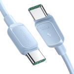 JOYROOM USB C - USB C kábel 100 W 1, 2 m Joyroom S-CC100A14 - kék