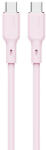 AUKEY USB-C - USB-C kábel Aukey CB-SCC102, 100 W, 1, 8 m rózsaszín (CB-SCC102 Pink)