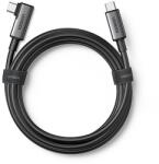UGREEN ferde kábel USB Type C - USB Type C 60W töltéshez / adatátvitelhez VR szemüveg támogatással (pl. Oculus Quest 2) 5m fekete (US551)