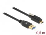 Delock SuperSpeed USB 10 Gbps (USB 3.2 Gen 2) kábel A-típusú apa csatlakozó - USB Type-C apa csatla (84025)